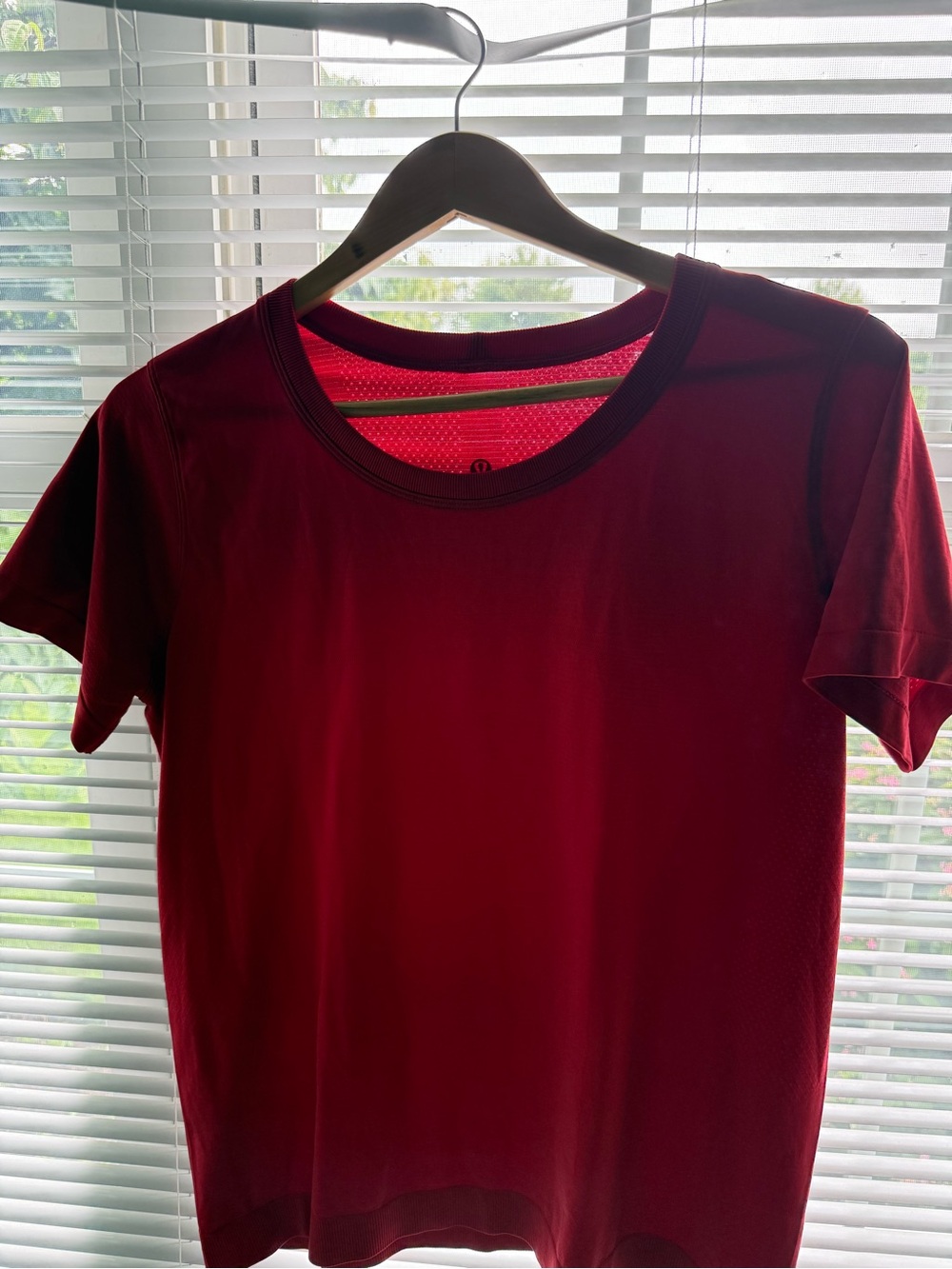Lulu lemon Red Athletic Short Sleeve Top